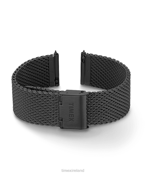 Straps | Black Unisex Timex 20mm Quick Release Mesh Band R6JT494