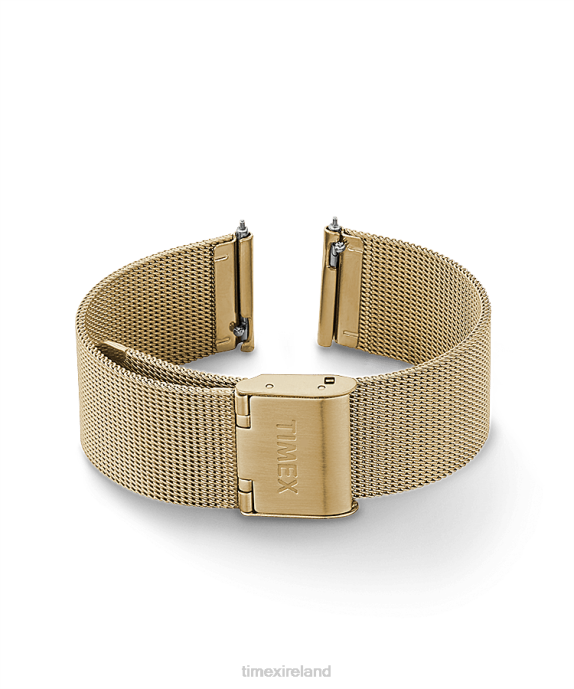 Straps | Gold-Tone Unisex Timex 18mm Quick Release Mesh Band R6JT490