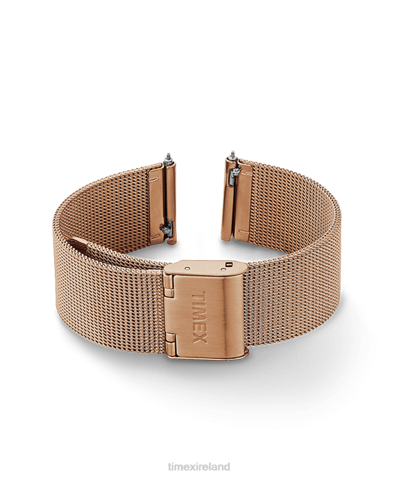 Straps | Rose-Gold-Tone Unisex Timex 18mm Quick Release Mesh Band R6JT493