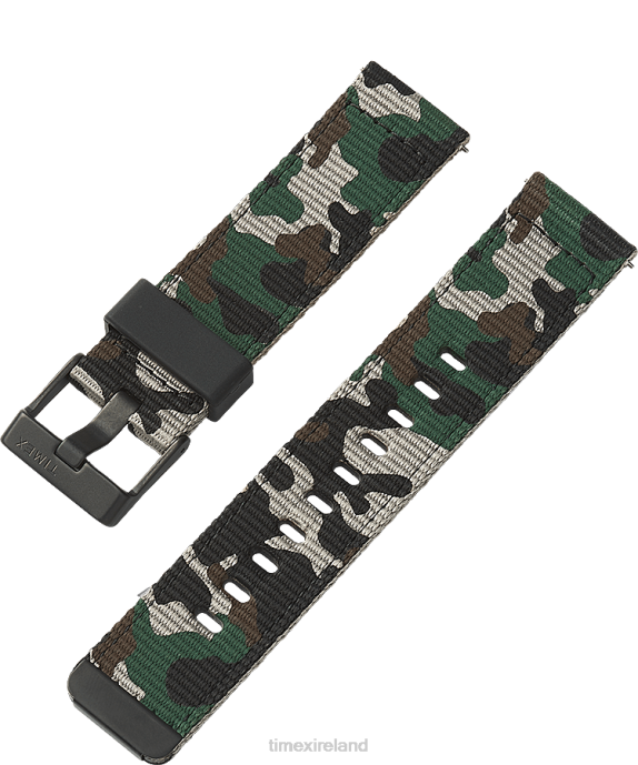 Straps | Camo Unisex Timex 22mm Quick-Release Fabric Strap R6JT516