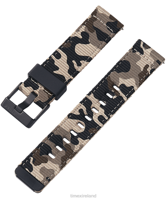 Straps | Camo Unisex Timex 22mm Quick-Release Fabric Strap R6JT520