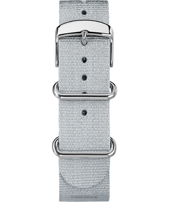 Straps | Silver-Tone Unisex Timex 20mm Metallic Woven Fabric Slip-Thru Strap R6JT540