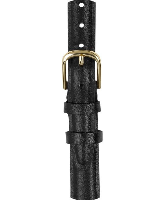 Straps | Black Unisex Timex 12mm Leather Strap R6JT427