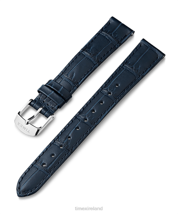 Straps | Blue Unisex Timex 16mm Leather Strap R6JT446