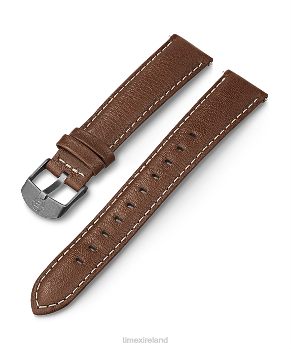 Straps | Brown Unisex Timex 18mm Leather Strap R6JT413