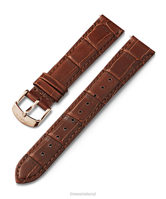 Straps | Brown Unisex Timex 18mm Quick Release Leather Strap R6JT475