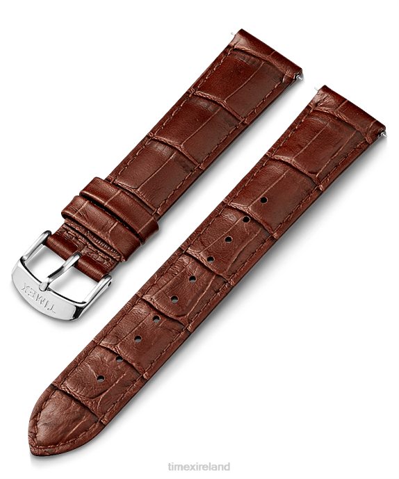 Straps | Brown Unisex Timex 20mm Leather Strap R6JT433