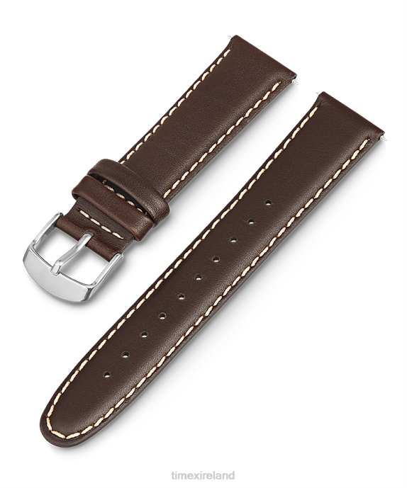Straps | Brown Unisex Timex 20mm Leather Strap R6JT466