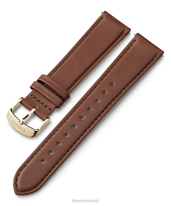 Straps | Brown Unisex Timex 20mm Quick Release Leather Strap R6JT480
