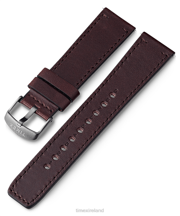 Straps | Brown Unisex Timex 22mm Quick Release Leather Strap R6JT449