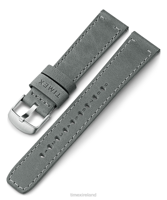 Straps | Gray Unisex Timex 20mm Quick Release Leather Strap R6JT468