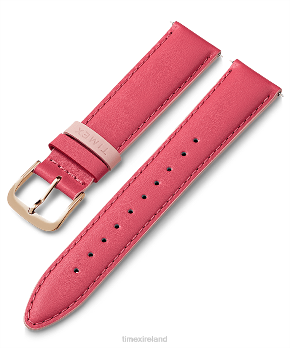 Straps | Pink Unisex Timex 20mm Leather Strap R6JT453