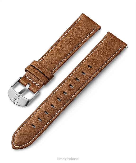 Straps | Tan Unisex Timex 18mm Leather Strap R6JT472