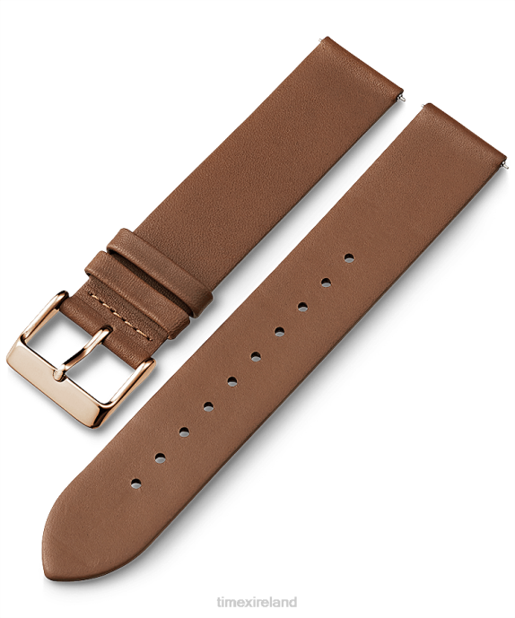 Straps | Tan Unisex Timex 20mm Quick Release Leather Strap R6JT423