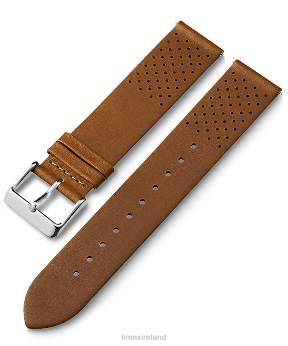 Straps | Tan Unisex Timex 20mm Quick Release Leather Strap R6JT462