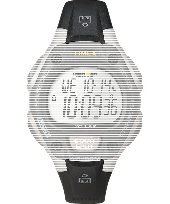 Straps | Black Unisex Timex Replacement 14mm Resin Strap for Ironman Classic 30 Mid-Size R6JT624