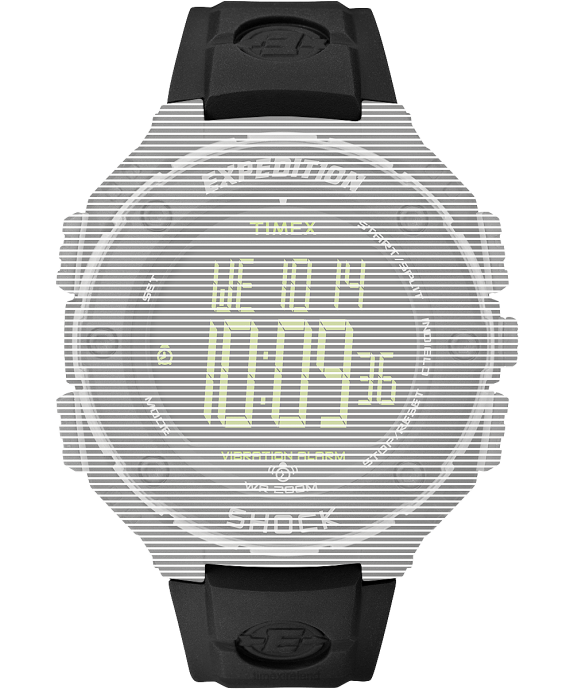 Straps | Black Unisex Timex Replacement Strap for Expedition Shock XL R6JT561