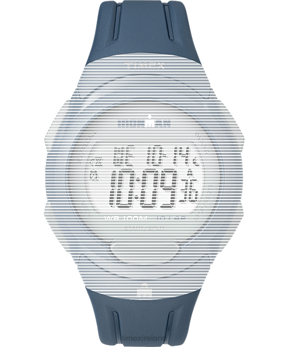 Straps | Blue Unisex Timex Replacement 16mm Matte Resin Strap for Ironman Essential 10 Full-Size R6JT559