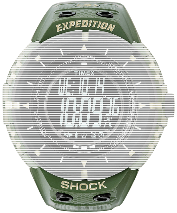 Straps | Green Unisex Timex Replacement Strap for Expedition Shock Digital Compass R6JT680