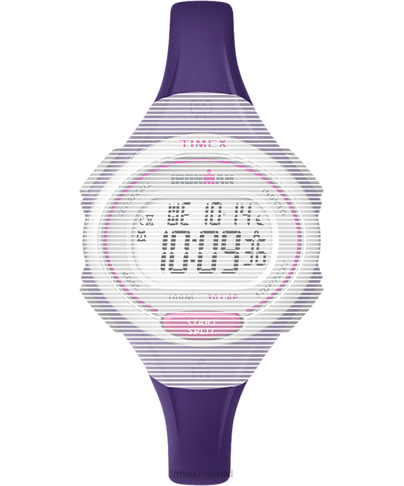 Straps | Purple Unisex Timex Replacement 12mm Resin Strap for Ironman Essential 30 Mid-Size R6JT611