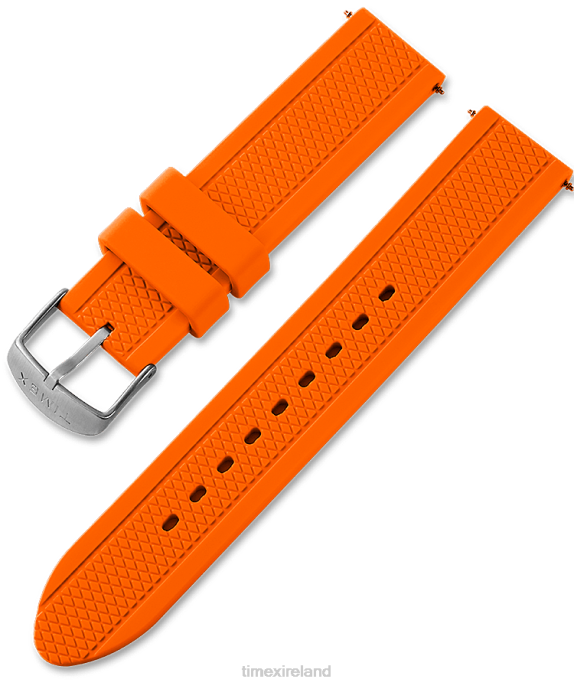 Straps | Orange Unisex Timex Replacement 20mm Silicone Strap For Tribute Gamer R6JT562