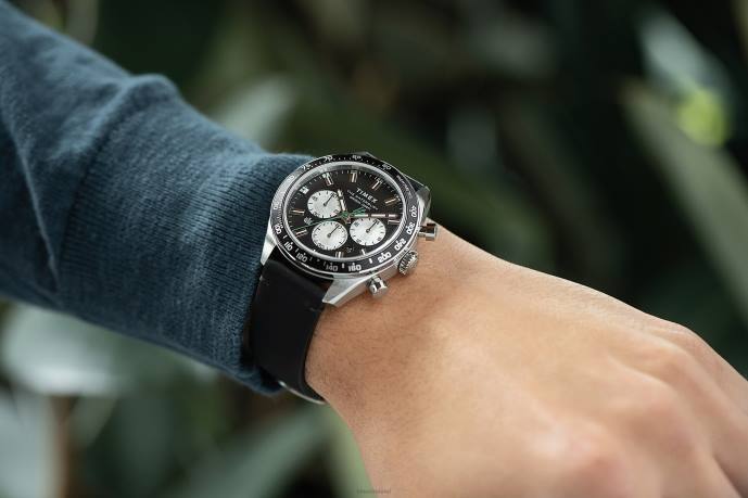 Watches | Stainless-Steel/Black/Blue Men Timex Waterbury Chronograph 41mm Leather Strap Watch R6JT91