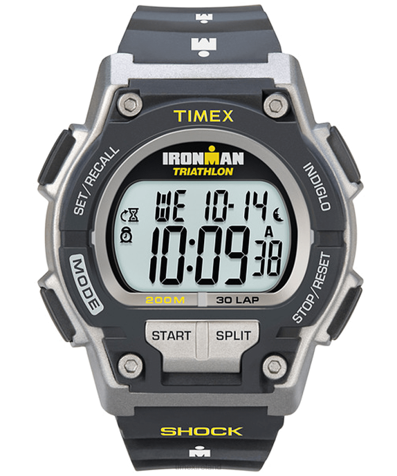 Watches | Black/Gray Men Timex IRONMAN Original 30 Shock Full-Size Resin Strap Watch R6JT260