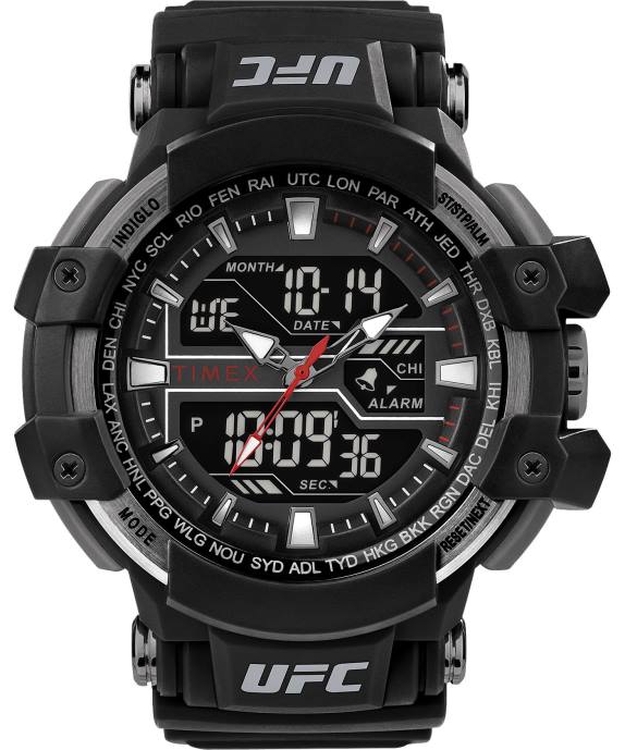 Watches | Black Men Timex UFC Combat 53mm Resin Strap Watch R6JT264