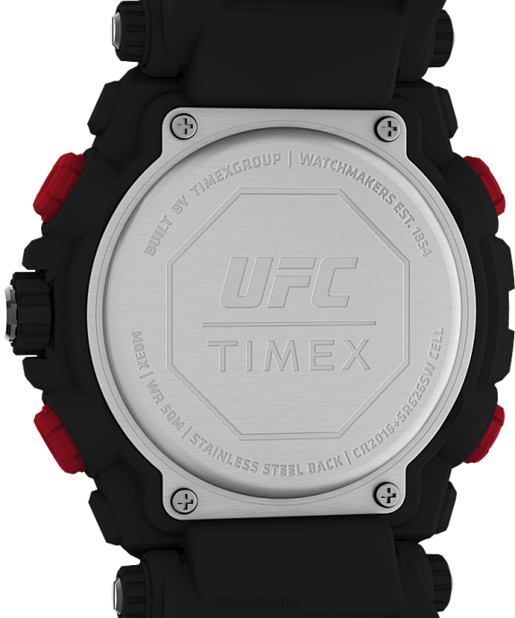 Watches | Black Men Timex UFC Impact 50mm Resin Strap Watch R6JT252