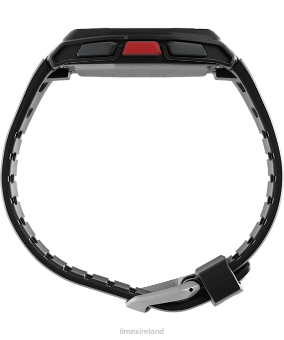 Watches | Black/Red Men Timex IRONMAN T300 Silicone Strap Watch R6JT265