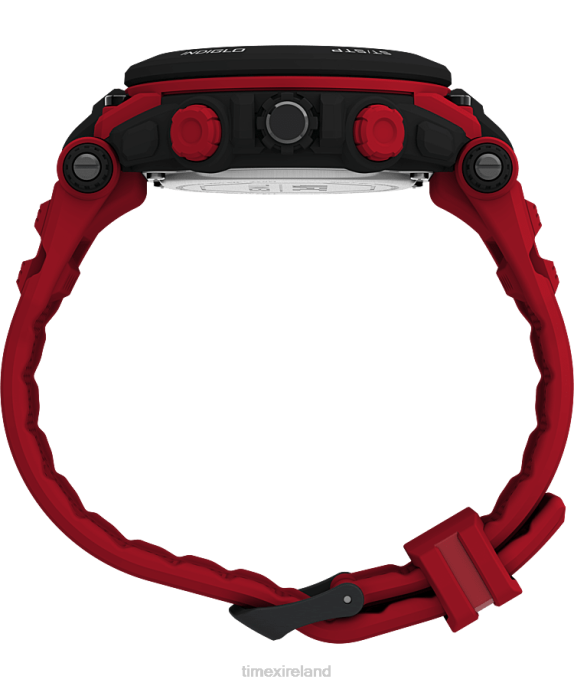 Watches | Black/Red Men Timex UFC Impact 50mm Resin Strap Watch R6JT246