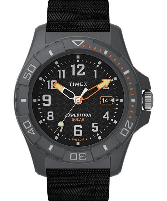 Watches | Gray/Black Men Timex Expedition North Freedive Ocean 46mm Recycled Fabric Strap Watch R6JT121