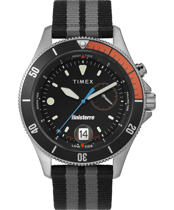 Watches | Stainless-Steel/Black Men Timex x Finisterre 41mm Fabric Strap Watch R6JT112