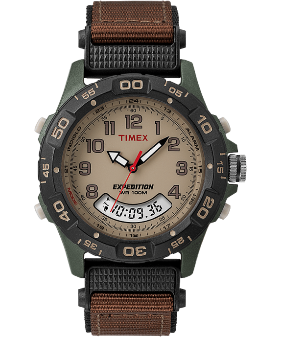 Watches | Green/Brown/Tan/Black Men Timex Expedition 39mm Fabric Strap Watch R6JT211