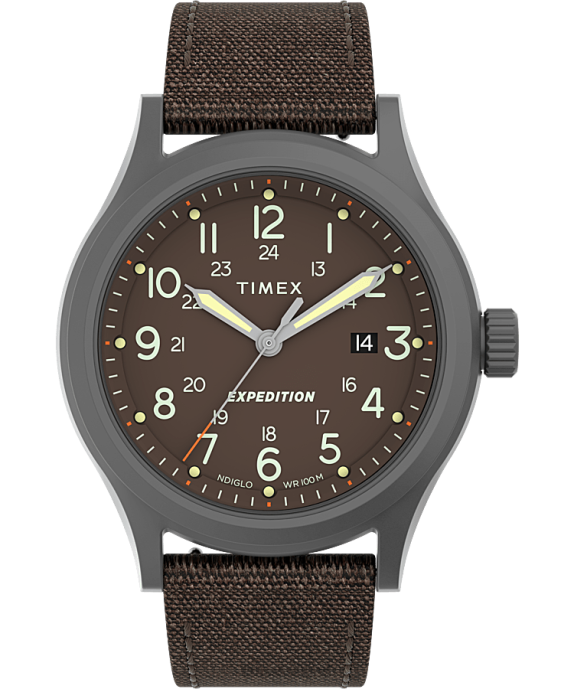 Watches | Stainless-Steel/Brown Men Timex Expedition North Sierra 40mm Fabric Strap Watch R6JT239