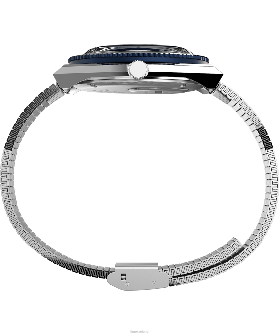 Watches | Stainless-Steel/Blue Men Q Timex Reissue 38mm Stainless Steel Bracelet Watch R6JT297