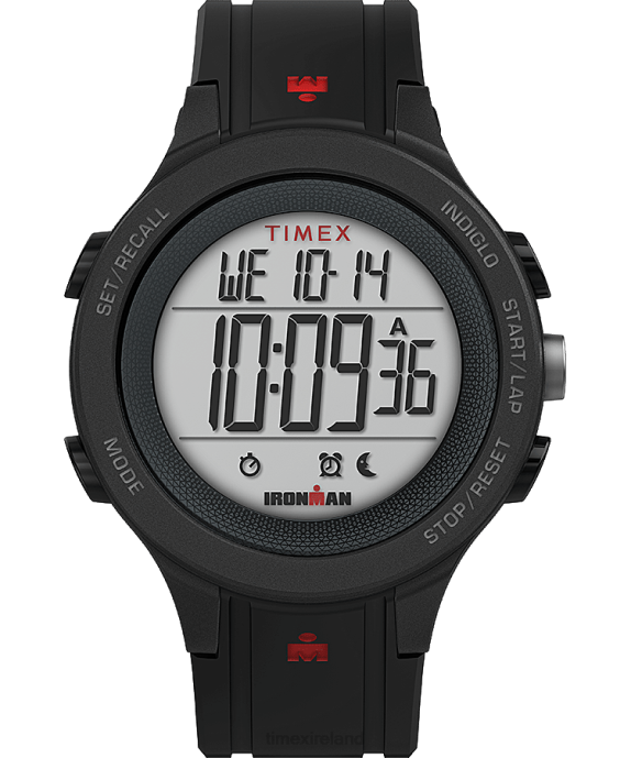 Watches | Black Men Timex IRONMAN T200 42mm Silicone Strap Watch R6JT270