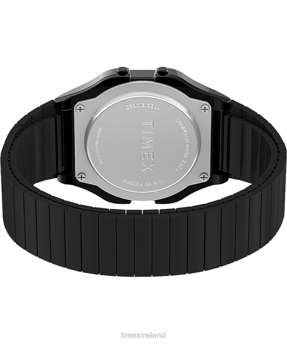 Watches | Black Men Timex T80 34mm Stainless Steel Expansion Band Watch R6JT171