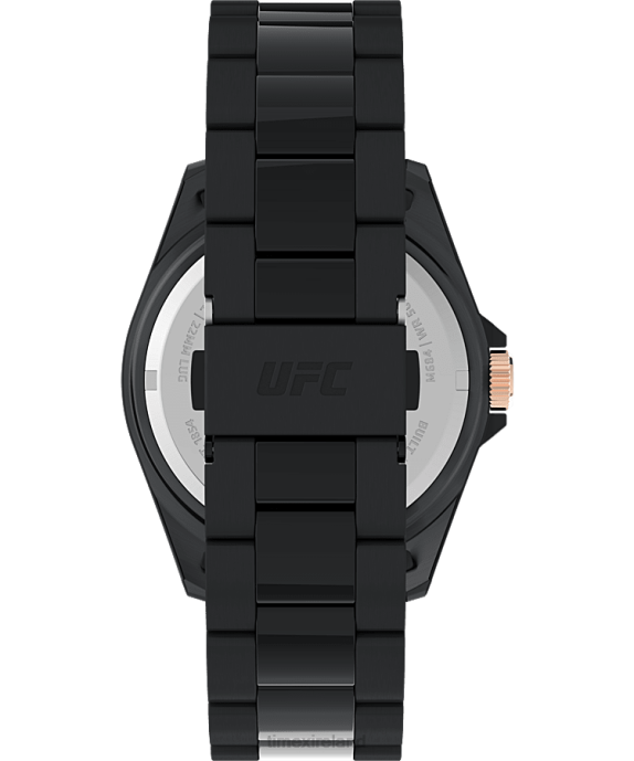 Watches | Black Men Timex UFC Debut 42mm Stainless Steel Bracelet Watch R6JT170