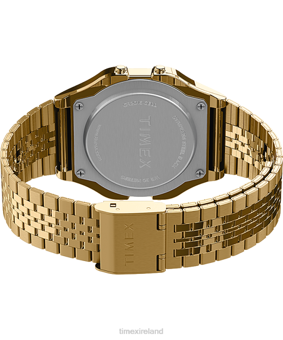 Watches | Gold-Tone Men Timex T80 34mm Stainless Steel Bracelet Watch R6JT172