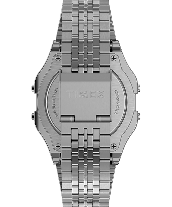 Watches | Silver-Tone Men Timex T80 34mm Stainless Steel Bracelet Watch R6JT139