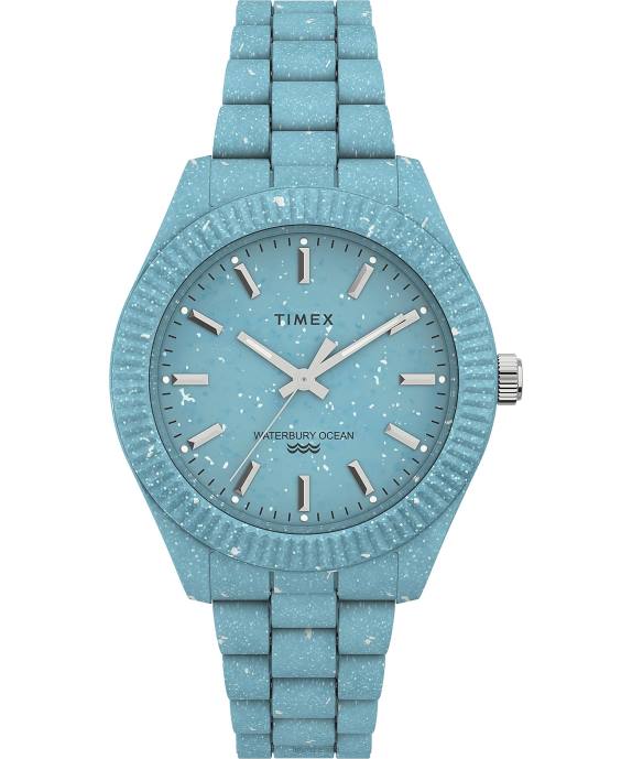 Watches | Blue Women Timex Legacy Ocean 37mm Recycled Plastic Bracelet Watch R6JT381