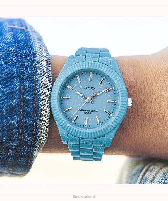 Watches | Blue Women Timex Legacy Ocean 37mm Recycled Plastic Bracelet Watch R6JT381