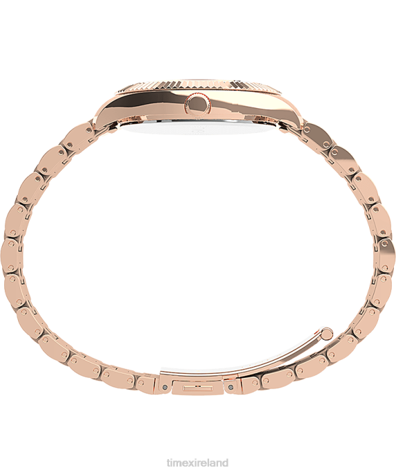 Watches | Rose-Gold-Tone/Pink Women Timex Legacy Boyfriend 36mm Stainless Steel Bracelet Watch R6JT340