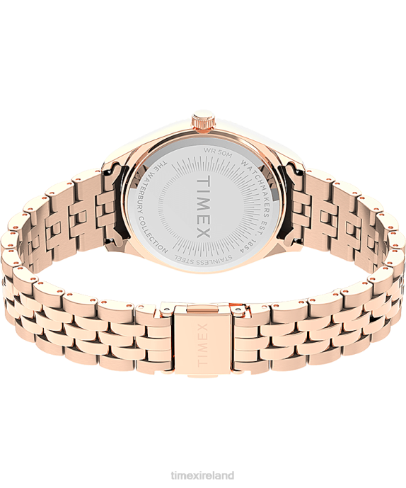 Watches | Rose-Gold-Tone/Pink Women Timex Legacy Boyfriend 36mm Stainless Steel Bracelet Watch R6JT340