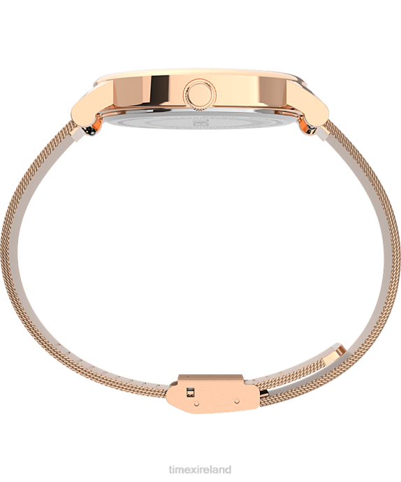 Watches | Rose-Gold-Tone Women Timex Originals 38mm Stainless Steel Mesh Band Watch R6JT345