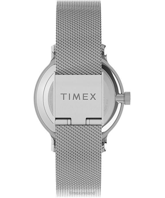 Watches | Silver-Tone Women Timex Transcend 31mm Stainless Steel Mesh Band Watch R6JT380