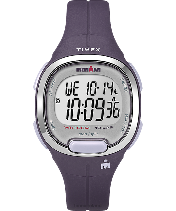 Watches | Purple/Silver-Tone Women Timex Ironman Transit 33mm Mid-Size Resin Strap Watch R6JT409