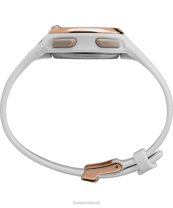 Watches | White/Rose-Gold-Tone Women Timex Ironman HeartFIT Transit+ 33mm Resin Strap Activity and Heart Rate Watch R6JT403